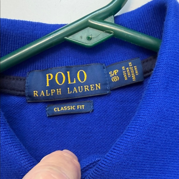 Polo by‎ Ralph Lauren Kids Royal Blue Polo with Orange Accents - Picture 3 of 7